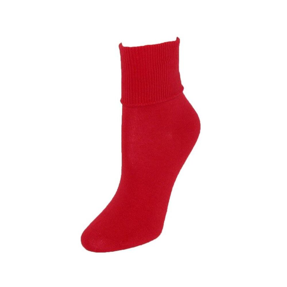 Jefferies Socks Women's Organic Cotton Turn Cuff Socks